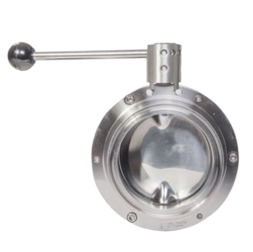 Manual Hygienic Plain End Butterfly Valve