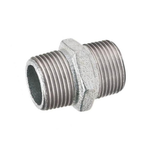 [MI-NB-BSP-HNI-40-GAL] DN40 (1.1/2" NB) BSP GALVANISED MALLEABLE IRON HEX NIPPLE