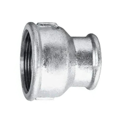 DN40 X 15 (1.1/2" X 1/2" NB) BSP GALVANISED MALLEABLE IRON REDUCING SOCKET