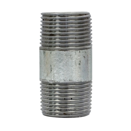 [HW-NB-BSP-BNI-10-60-GAL] DN10 (3/8" NB) BSP GALVANISED HEAVY W/S BARREL NIPPLE  (60mm LONG)