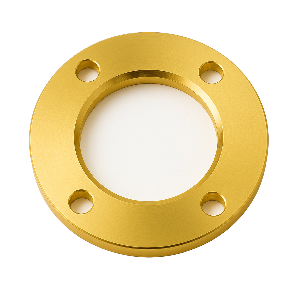 [SS-MET-BRN-P16-65-69-BZP]   DN65 (2.1/2" NB) PN16 CHAMF. FF BACKING RING BORED 75mm ID 10mm THK MS BZP (4 HOLE)