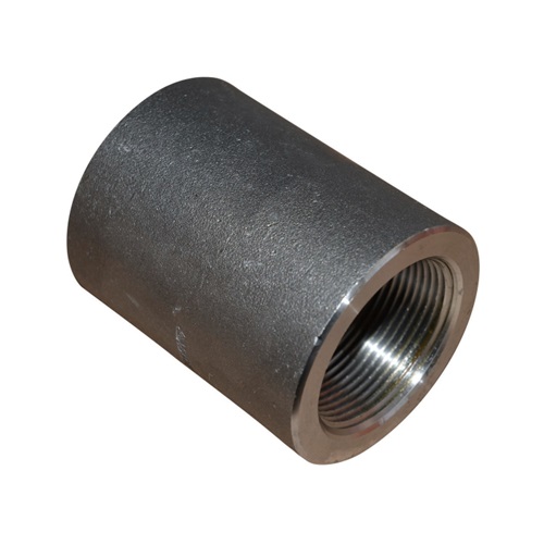 [CS-NB-BSPT-3K-SOC-10-A105N-BLK] DN10 (3/8" NB) BSPT 3000# FS EQUAL COUPLING A105N
