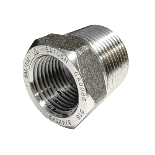 [CS-NB-BSP-3K-BUS-25-10-A105N] DN25 X 10 (1" X 3/8" NB) BSPT 3000# FS REDUCING BUSH A105N