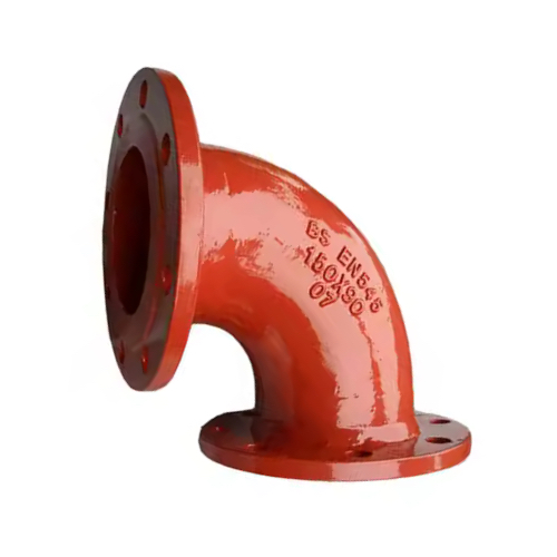 [DI-ELB-100-P16-90-RED-EN598] DN100 (4" NB) PN16 FLANGED DUCTILE IRON ELBOW 90° RED OXIDE EN598