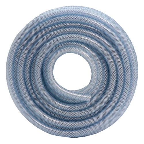 [HOS-10-CLE-30M] 10.00mm (3/8") ID CLEAR MEDIUM DUTY PVC BRAIDED HOSE (30 MTR)