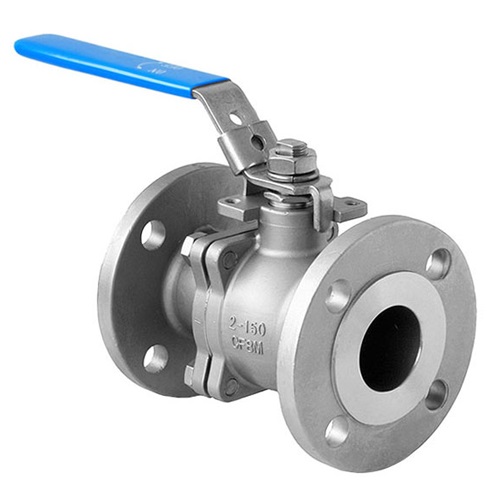 [SS-VAL-BAL-FLA-A150-20-LVR-2PC] DN20 (3/4" NB) ASA150 FLANGED 2PC LEVER OP. BALL VALVE LEVER OP SS 316