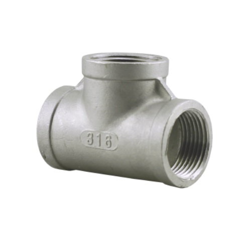 [SS-NB-NPT-150-TEE-15-316] DN15 (1/2" NB) NPT 150# EQUAL TEE SS 316