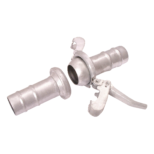 DN80 (3" NB) MALE & FEMALE LEVERLOCK X DN80 (3" NB) HOSE TAIL GALV. LEVERLOCK SET