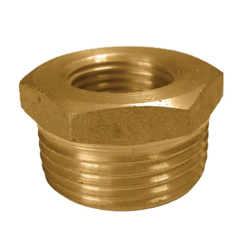 [BRS-NB-NPT-BUS-15-8] DN15 X  8 (1/2" X 1/4" NB) NPT 10 BAR BRASS REDUCING BUSH