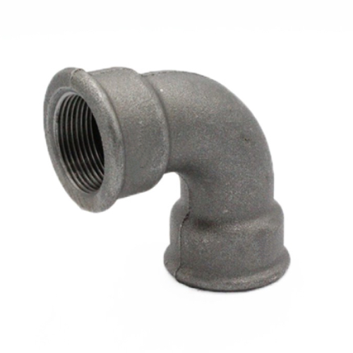 [MI-NB-BSP-BEN-SR-FF-90-20-BLK] DN20 (3/4" NB) BSP BLACK MALLEABLE IRON FXF SHORT RADIUS BEND 90°