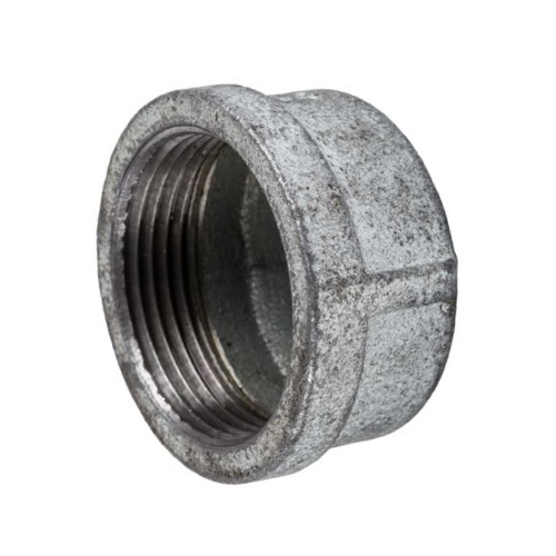 [MI-NB-BSP-CAP-R-6-GAL] DN6 (1/8" NB) BSP GALVANISED MALLEABLE IRON ROUND CAP END