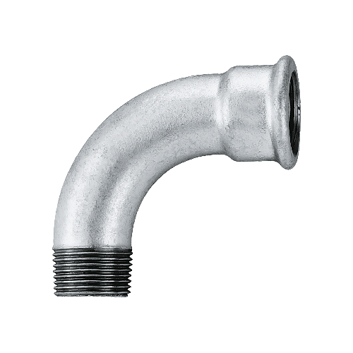 [MI-NB-BSP-BEN-LR-MF-90-40-GAL] DN40 (1.1/2" NB) BSP GALVANISED MALLEABLE IRON MXF LONG RADIUS BEND 90°