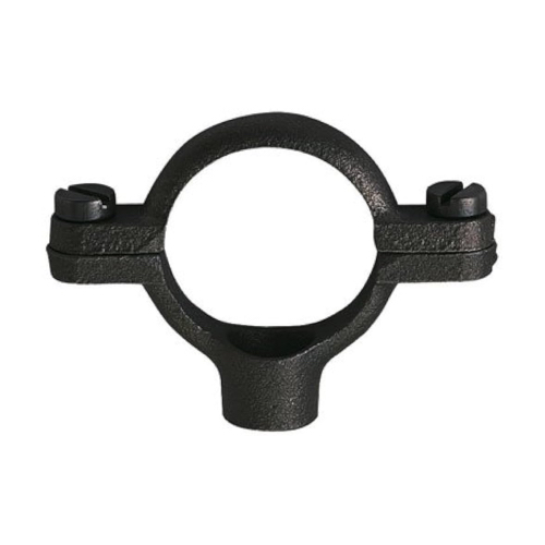 [MI-NB-M12-RING-100-BLK] DN100 (4" NB) BSP BLACK MALLEABLE IRON M12 BOSSED MUNSEN PIPE RING