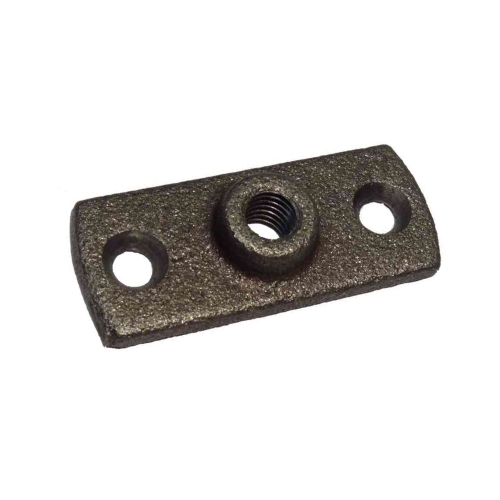 1/4" BSPP FEMALE BOSSED BLACK MALLEABLE BACKPLATE