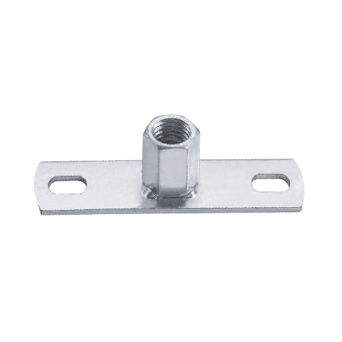 [ZP-BP-M10-FEM] M8/M10 (DUAL) FEMALE BOSSED BZP MILD STEEL BACKPLATE