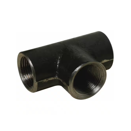 [HW-NB-BSP-TEE-6-BLK] DN6 (1/8" NB) BSP BLACK HEAVY WEIGHT STEEL EQUAL TEE