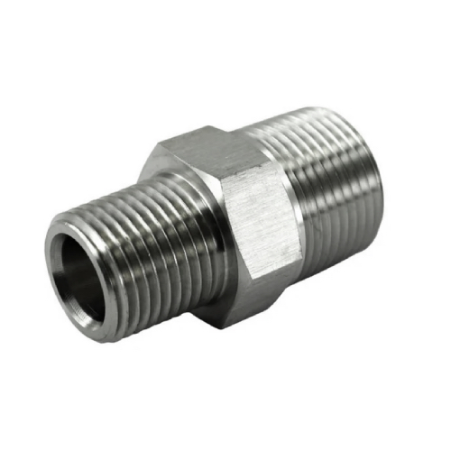 DN32 X 25 (1.1/4" X 1" NB) BSP BLACK MALLEABLE IRON REDUCING HEX NIPPLE