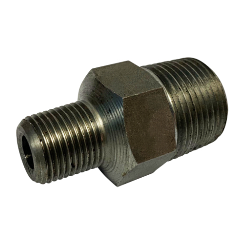 DN80 X 65 (3" X 2.1/2" NB) BSP BLACK FORGED STEEL REDUCING HEX NIPPLE A105N