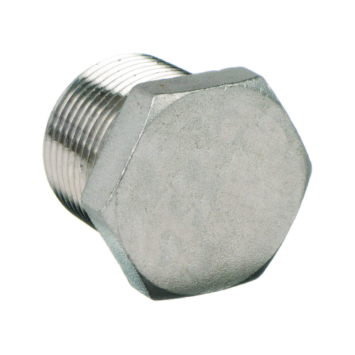 [CS-NB-NPT-3K-PLU-32-A105N-GAL] DN32 (1.1/4" NB) NPT GALVANISED 3000# FS HEX HEAD PLUG END A105N