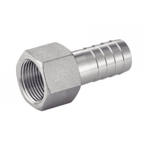 [SS-NB-BSP-150-FHT-40-316] DN40 (1.1/2" NB) BSPP FEMALE 150#  X 38.1MM  HOSE TAIL SS 316