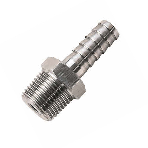 1.1/4" HOSETAIL X 1.1/2" BSPT MALE 150LB 316 STAINLESS STEEL