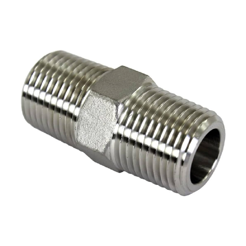 [SS-NB-NPT-3K-HNI-50-316] DN50 (2" NB) NPT 3000#  HEXAGON NIPPLE SS 316