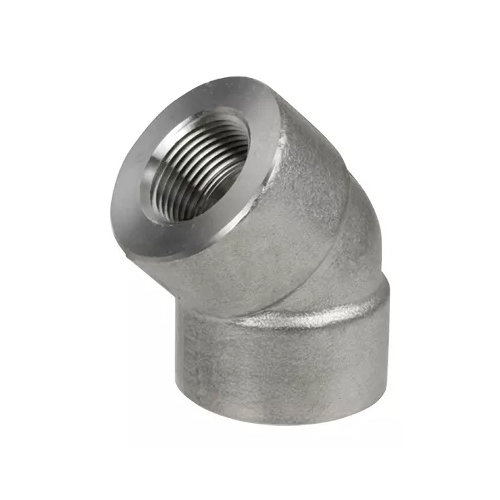 [SS-NB-NPT-3K-ELB-45-15-316] DN15 (½" NB) NPT 3000#  FXF ELBOW 45° SS 316
