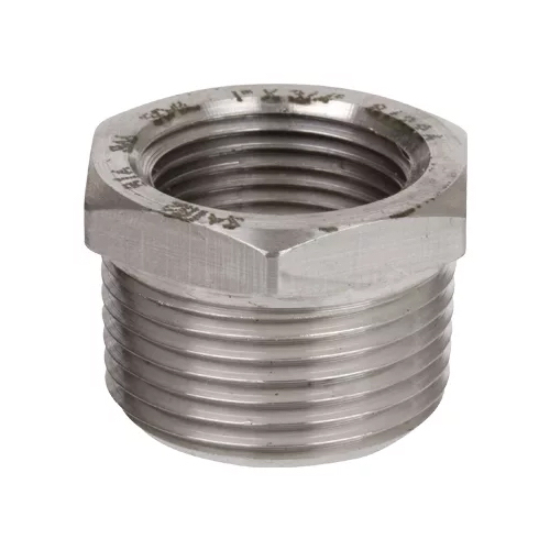 [SS-NB-NPT-BUS-10-6-316] DN10 X  6 (3/8" X 1/8" NB) NPT  REDUCING BUSH SS 316