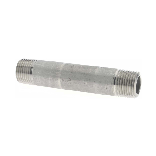 [SS-NB-NPT-3K-NIP-TBE-76-8-316] DN8 (1/4" NB) NPT SCH80  PIPE NIPPLE T.B.E (3" LONG) SS 316