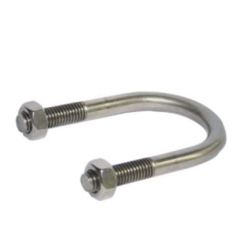 [SS-FAS-UBO-NB-150-M12-SS-304] DN150 (6" NB) U-BOLT C.W NUTS SS 304 (A2)