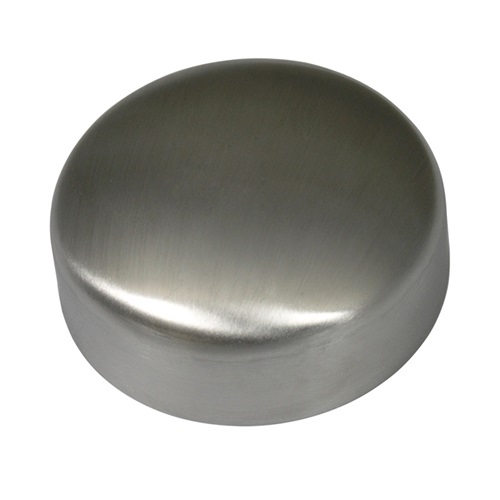 2.50" OD HYGIENIC CAP END POLISHED 1.5mm THK SS 316