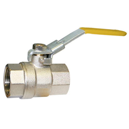 [BRS-VAL-BAL-BSP-65-YEL-LL-2PC] DN65 (2.1/2" NB) BSP 2PC (FXF) BRASS BALL VALVE YELLOW LOCKING LEVER