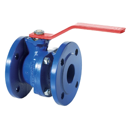 [DI-VAL-BAL-P16-20-RED-2PC] DN20 (3/4" NB) PN16 2PC FLANGED DUCTILE IRON BALL VALVE DIRECT MOUND WITH RED LEVER