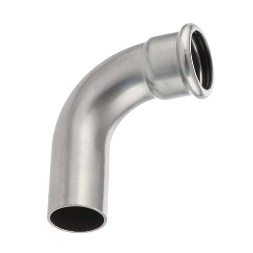 [SS-PRS-ELB-MF-76.1-EPDM-316] 76.1MM PRESSFIT 90° SPIGOT ELBOW EPDM SEALS SS 316