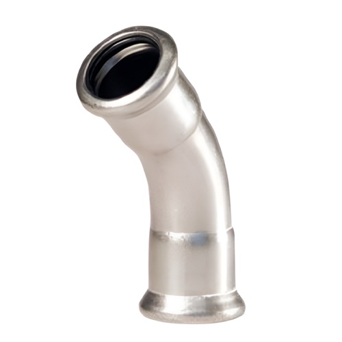 [SS-PRS-ELB-45-22-NBR-316] 22MM PRESSFIT 45° ELBOW HNBR SEALS SS 316