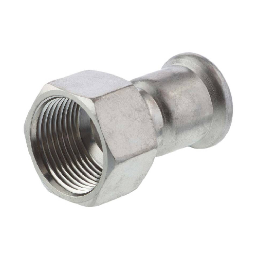 54MM X 2" PRESSFIT FEMALE BSP STRAIGHT ADAPTOR HNBR SEALS SS 316
