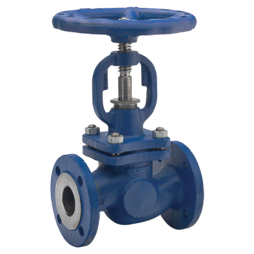 [CI-VAL-GLO-P25-P40-50-HW] DN50 (2" NB) PN25/PN40 FLANGED CAST IRON GLOBE VALVE MANUAL HANDWHEEL (DIN 3202)