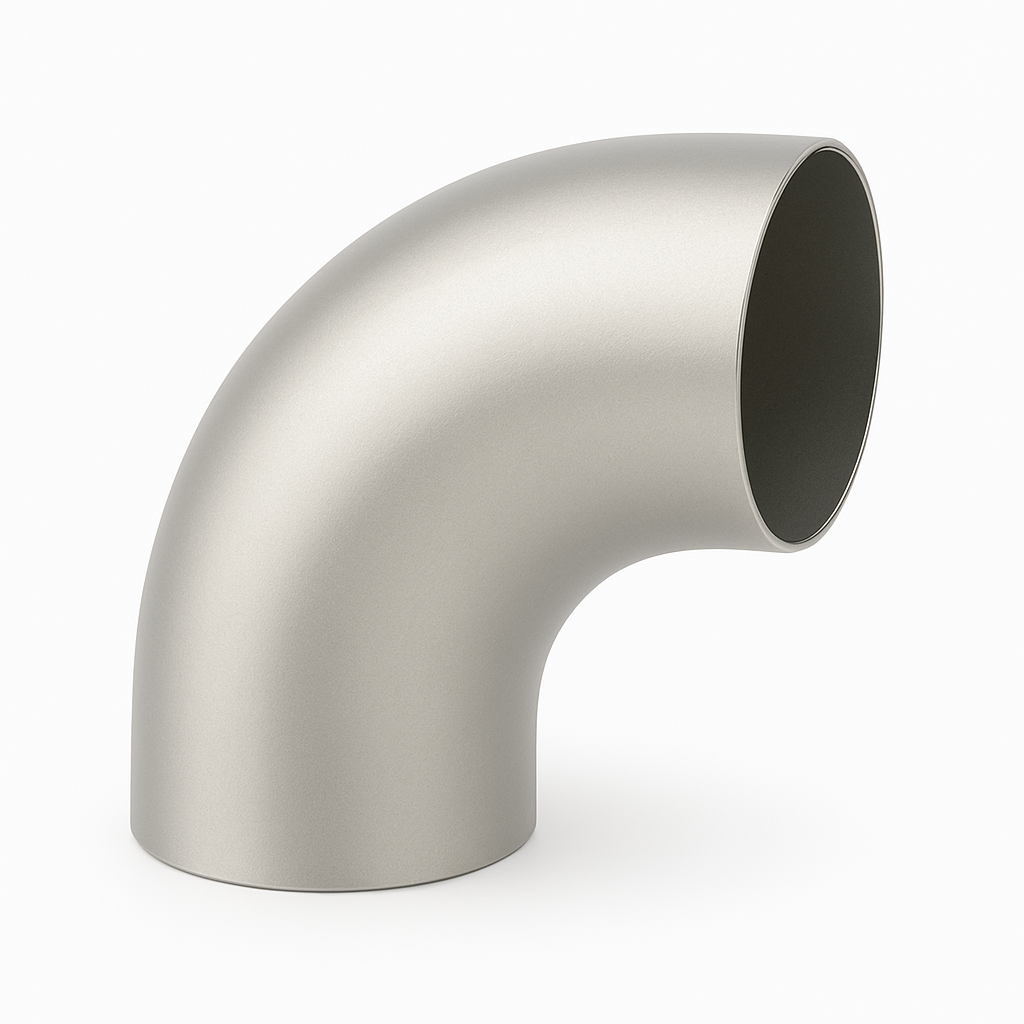 [SS-ISO-BEN-90-1.5D-168.3X2.0-304] 168.3mm OD ISO BEND 90° (R=1.5D) 2mm THK SS 304/L