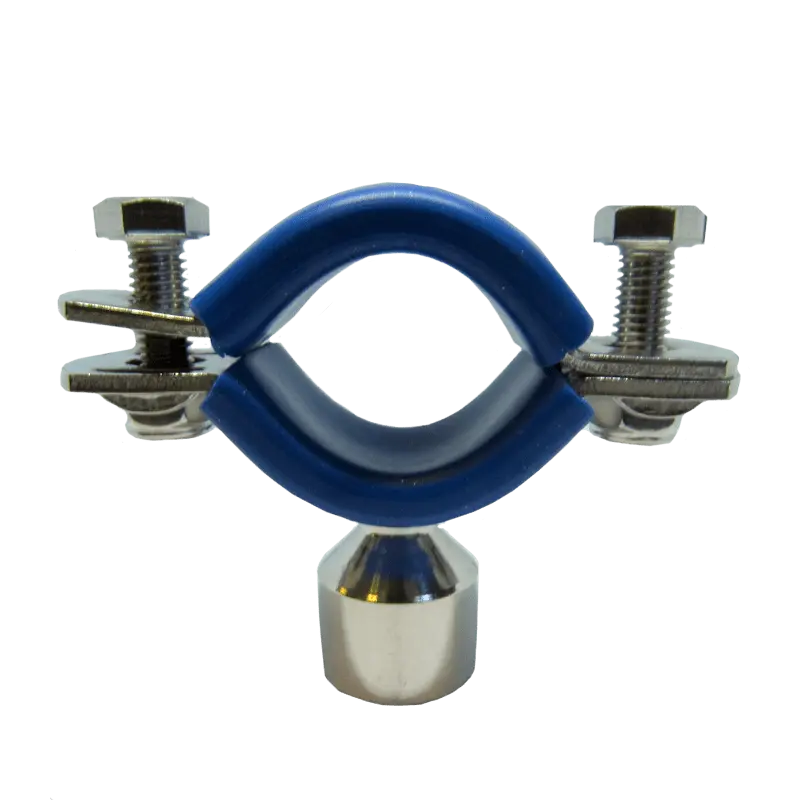 [SS-FAS-PAS-CLIP-HYG-204-304] 204MM PASILAC CLIP OD PLAIN TUBE BOSS, 19MM STEM, BLUE INSERT, 304