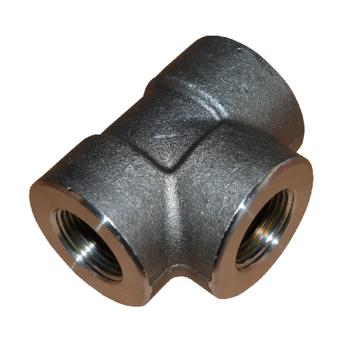 [CS-NB-BSPT-6K-TEE-15-A105N-BLK] DN15 (1/2" NB) BSPT 6000# FS EQUAL TEE A105N