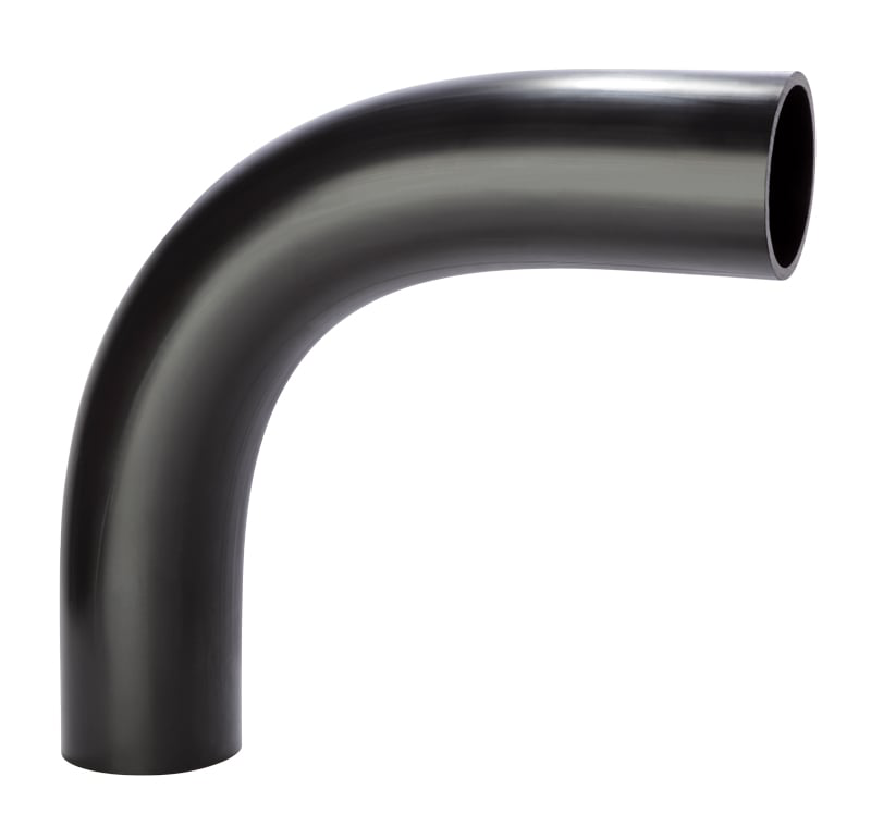250mm OD PE100 BUTT + ELECTRO FUSION SDR17 90° LONG ELBOW