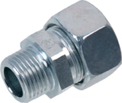 12mm OD (METRIC) X 3/8" BSPT MALE LIGHT SERIES MALE ADAPTOR CS DIN2353
