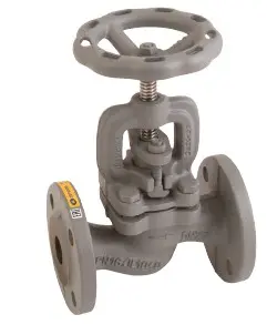 [CI-VAL-GLO-P16-150-HW-GREY] DN150 (6" NB) PN16 FLANGED CAST IRON GLOBE VALVE MANUAL HANDWHEEL
