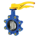 [DI-VAL-BFL-P16-LUG-100-NBR-DI] DN100 (4" NB) PN16 LUGGED & TAPPED  LEVER OP. BUTTERFLY VALVE (NBR/DI) DUCTILE IRON
