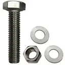 [FAS-BOLT-M20-50-BZP-XOX] M20 X 50mm LONG BZP HEX SET BOLT, NUT & DOUBLE WASHER
