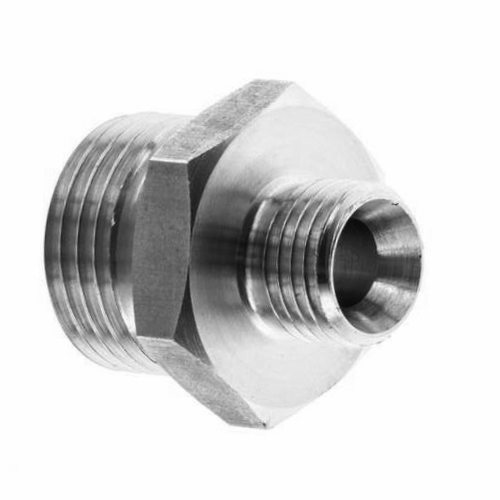 [SS-HYD-HNI-3K-BSPP-25X15-316] DN25 X 15 (1" x 1/2" NB) BSPP 3000 SERIES REDUCING HEXAGON NIPPLE MXM SS 316