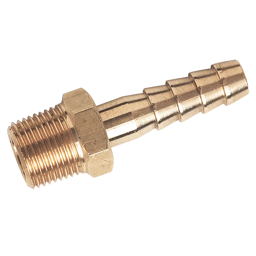 [BRS-MHT-BSPT-80-76] DN80 (3" NB) BSPT MALE X 3" OD HOSE TAIL BRASS