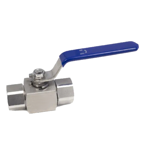 [SS-VAL-BAL-BSP-15-2PC-HP] DN15 (1/2" NB) BSP (FXF) 2PC RB HIGH PRESSURE BALL VALVE LEVER OP. SS 316