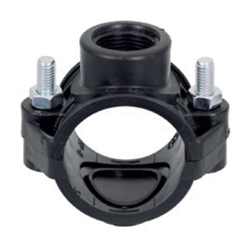 110mm OD PP SADDLE CLAMP WITH 1" BOSS