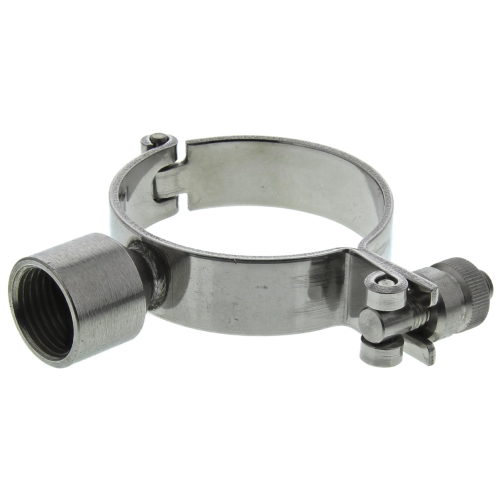 [SS-HYG-HNG-M10-12.7-304] 0.50" OD (1/2" OD) M10 BOSSED HYGIENIC HINGED CLIPS SS 304